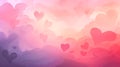 Abstract background in valentine day theme. Pastel color Royalty Free Stock Photo