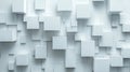 Abstract background of various sized light-grey cubes