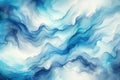 Abstract background with varying blue hues that interlace to create a soothing wavy gradient effect