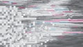 Abstract background vector glitch style design digital decay