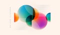 Abstract background vector illustration. Pattern design with graphic shapes, line elements, bright gradient color