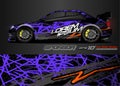 Abstract background vector for racing car wrap design and vehicle livery