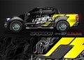 Abstract background vector for racing car wrap design and vehicle livery