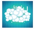Abstract Background Vector shaped like a cloud Royalty Free Stock Photo