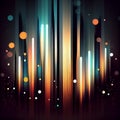 abstract background with vertical lights.generative ai