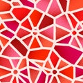 Abstract background with vibrant colors and retro styled vintage dotwork gradients on voronoi grid tiles