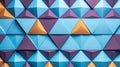 Abstract background of vibrant volume geometric pattern