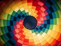 Abstract background, inside colorful hot air balloon