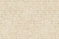 Abstract background in vintage style with old aged yellow brown paper with faded ink hand written unreadable text Royalty Free Stock Photo