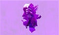 Abstract Background Violet Face In Profile. Illustration Royalty Free Stock Photo