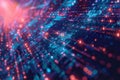 Abstract background visualizing AI algorithms, neural networks, and digital data. Royalty Free Stock Photo
