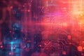 Abstract background visualizing AI algorithms, neural networks, and digital data. Royalty Free Stock Photo