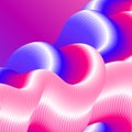 Abstract background with volumetric color wave. Vector design element. eps 10