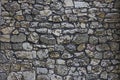 Wall made of large stones closeup Royalty Free Stock Photo