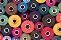 Colored sewing threads as background and wallpaper Royalty Free Stock Photo