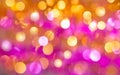 Abstract background in warm colors with bright colorful luminous bokeh Royalty Free Stock Photo