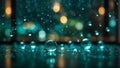 Abstract background water drops on glass with bokeh background Royalty Free Stock Photo