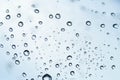 Abstract background, water drops in a plastic bottle, macro shot. Royalty Free Stock Photo