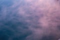 Abstract Water Surface with Soft Mist and Gradient Blue to Pink Hues Royalty Free Stock Photo
