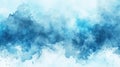 Abstract background of watercolor shades, blurry and defocused, resembling a cloudy blue sky, AI Generated