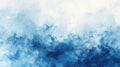 Abstract background of watercolor shades, blurry and defocused, resembling a cloudy blue sky, AI Generated