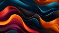 abstract background wave multi layers colored, abstract background with waves, multi color abstract colorful wavy overlap layers Royalty Free Stock Photo