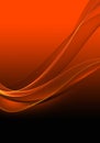 Abstract background waves. Black and orange red abstract background for wallpaper oder business card Royalty Free Stock Photo