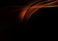 Abstract background waves. Black, red and orange abstract background for wallpaper or business card Royalty Free Stock Photo