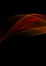 Abstract background waves. Black, red and yellow abstract background for business card or wallpaper Royalty Free Stock Photo