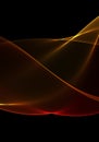 Abstract background waves. Black, red and yellow abstract background for business card or wallpaper Royalty Free Stock Photo