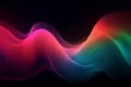 Abstract background with a waves effect in vibrant purple and blue colors, creating a dynamic and energetic visual. Ai generated