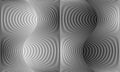 Abstract background with waves lines. Illusion of dynamic transition. Black lines on a white background and white lines on the