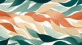 abstract background with waves in orange green and blue colors Royalty Free Stock Photo