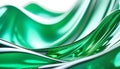 abstract background with waves and splashes, white gold and emerald abstract background. Royalty Free Stock Photo