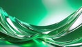 abstract background with waves and splashes, white gold and emerald abstract background. Royalty Free Stock Photo