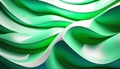 abstract background with waves and splashes, white gold and emerald abstract background. Royalty Free Stock Photo