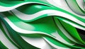abstract background with waves and splashes, white gold and emerald abstract background. Royalty Free Stock Photo