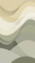 Abstract beige and green wave pattern Royalty Free Stock Photo