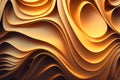 Abstract background. Abstract wavy golden color texture