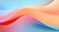 Abstract background with wavy lines. 3d rendering, 3d illustration. Generative AI Royalty Free Stock Photo