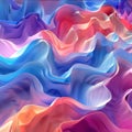 Abstract background with wavy pattern. 3d rendering, 3d illustration