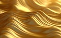 Abstract background with wavy patterns in golden hues