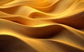 Abstract background with wavy patterns in golden hues