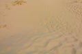 Abstract background of wavy sand dunes. Patterns on the sands. Royalty Free Stock Photo