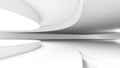 Abstract background white arch structure,curved structure,3d rendering Royalty Free Stock Photo