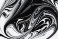 Abstract background, white and black mineral oil paint on water Royalty Free Stock Photo