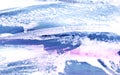 Abstract background. White, blue pink texture of unevenly painted surface. Traces of brush and paint. Natural pattern