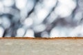 Abstract background of white bread and space with bokeh Royalty Free Stock Photo