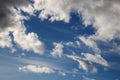 Abstract background of white clouds in blue sky Royalty Free Stock Photo