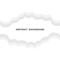 Abstract background white clouds vector and illustration